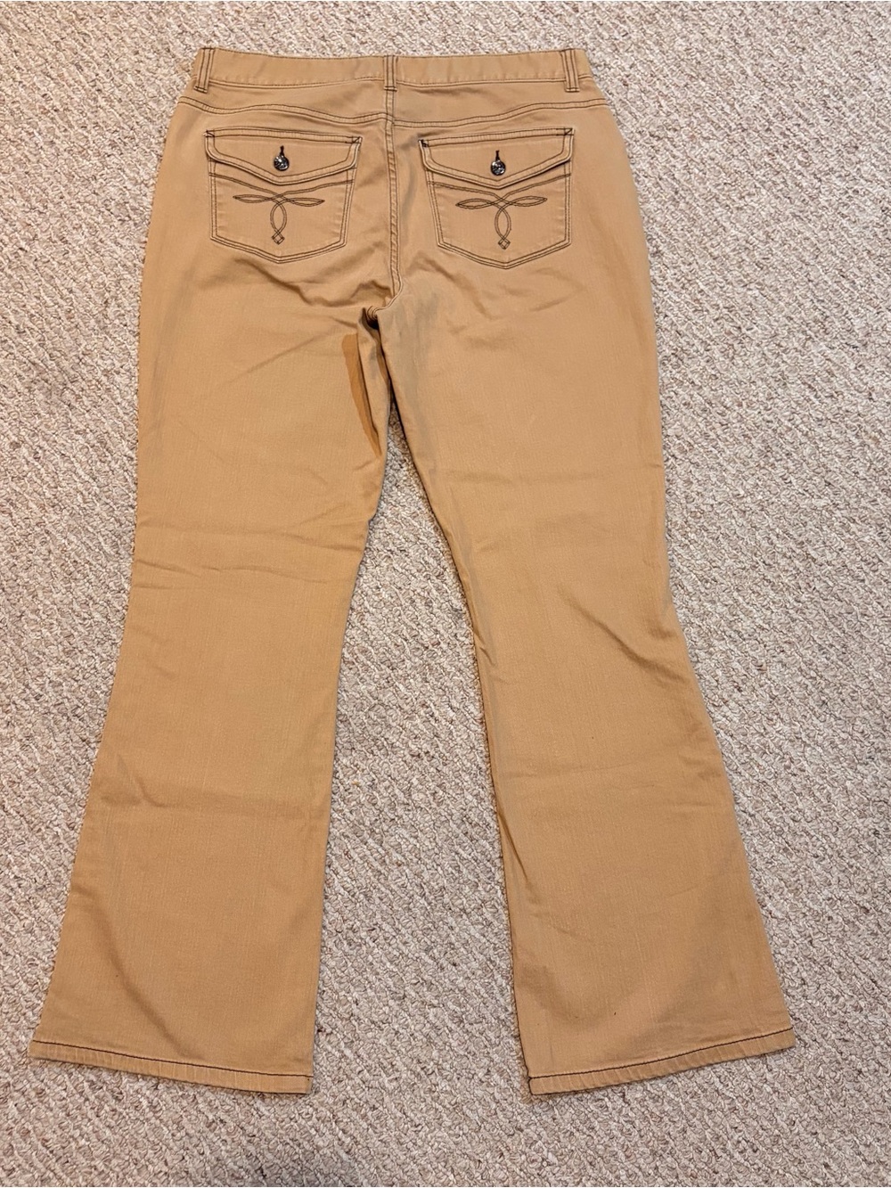 LRL Lauren Jeans Co. Tan Classic Bootcut Khaki Pants - Women's Size 10